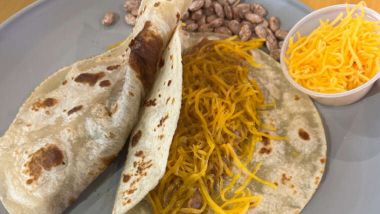BREAKFAST TACO BEAN  & CHEESE