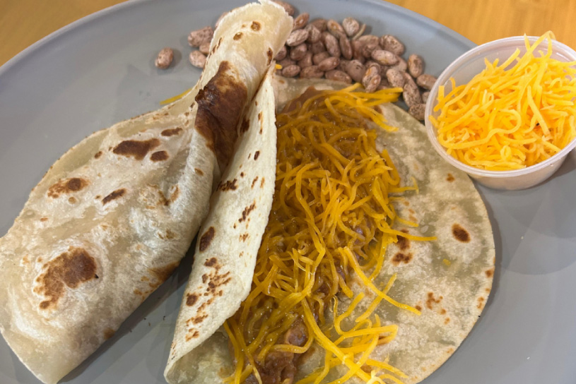 BREAKFAST TACO BEAN  & CHEESE